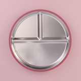 Kids Stainless Steel Divided Plate with Lid