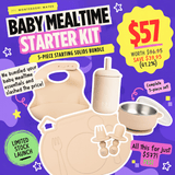 Baby Mealtime Starter Kit, a 5-piece starting solids bundle for $57