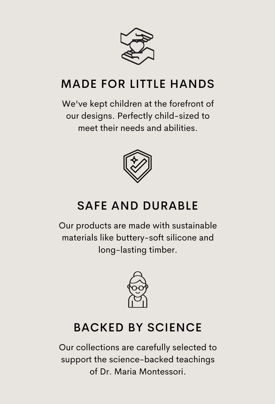 little hands child-sized montessori silicone kids products