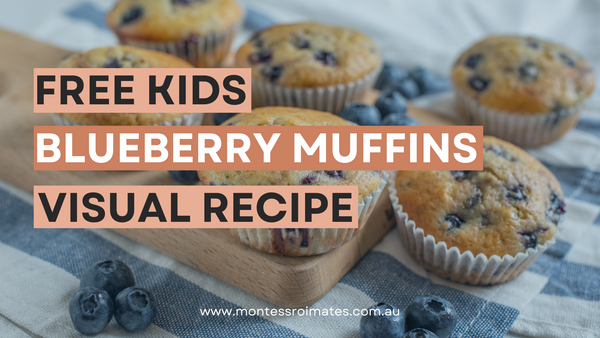 FREE Blueberry Muffins Visual Recipe