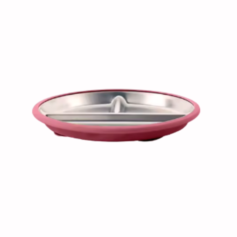 [PRE-ORDER] Kids Stainless Steel Divided Plate with Lid