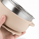 Baby Stainless Steel Bowl with Lid - Montessori Mates
