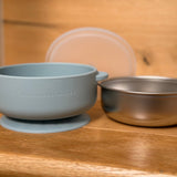 Baby Stainless Steel Bowl with Lid - Montessori Mates
