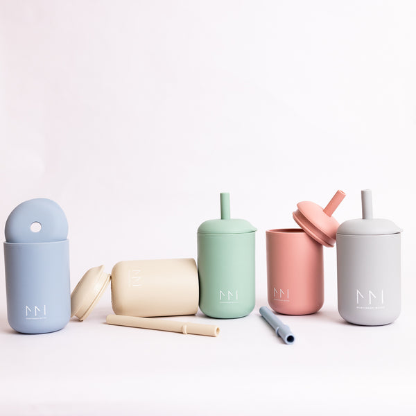 2 in 1 Kids Silicone Open Cup