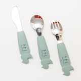 🎁 Soft Grip Toddler Cutlery Set - Spoon + Fork + Knife (100% off)
