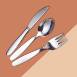 Kids Stainless Steel Cutlery (2 Sets) - Montessori Mates