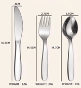 Kids Stainless Steel Cutlery (2 Sets) - Montessori Mates