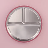 Kids Stainless Steel Divided Plate with Lid