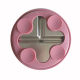 Kids Stainless Steel Divided Plate with Lid