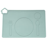 Original Montessori Mates® Silicone Placemat Placemat Montessori Mates Euca Green 